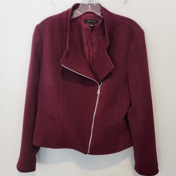 Ann Taylor Moto Jacket, Size 8, Like New - Picture 1 of 4